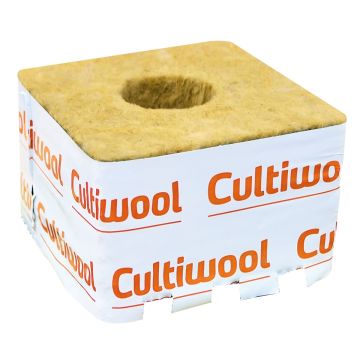 Kamena vuna Cultiwool - 10 x 10 x 6,5 cm - veća rupa